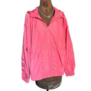 Layer 8 Women's Pink Hooded Utility Jacket